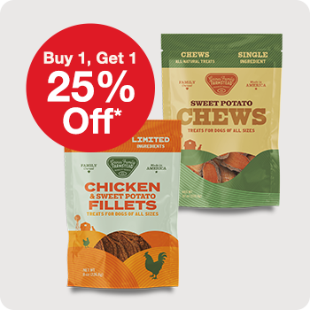 Buy 1, Get 1 25% Off Gaines Family Farmstead Dog Treats