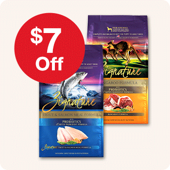 $7 Off Zignature Dog Food | 25 lb. bags