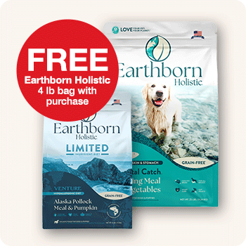 FREE Earthborn Holistic 4 lb. bag with Purchase of Earthborn Holistic 25 lb. bag Dog Food