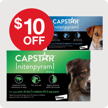 $10 Off Capstar Oral Flea Treatment