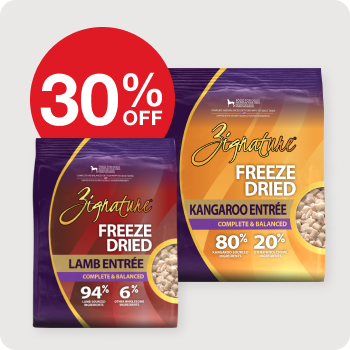 30% off Zignature Freeze Dried
