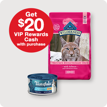 Get $20 in VIP Rewards with Minimum Purchase of $100 of Blue Buffalo 
