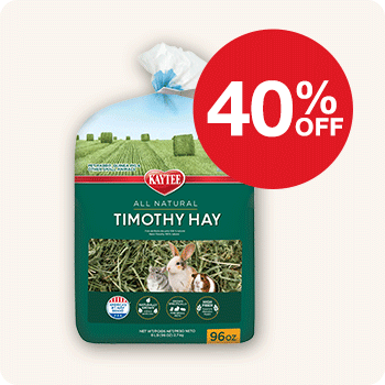 40% Off Kaytee Small Animal Timothy Hay  96 oz.