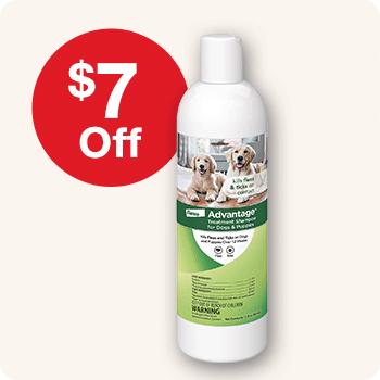 $7 Off Advantage Dog Flea Shampoo 12 oz