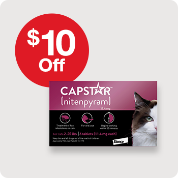 $10 Off Capstar Oral Flea Treatment