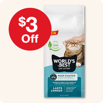 $3 Off World's Best Cat Litter - Poop Fighter