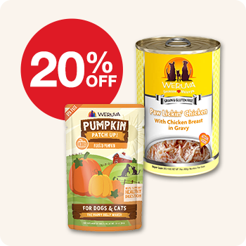 20% Off Weruva Dog Food All cans, pouches & trays