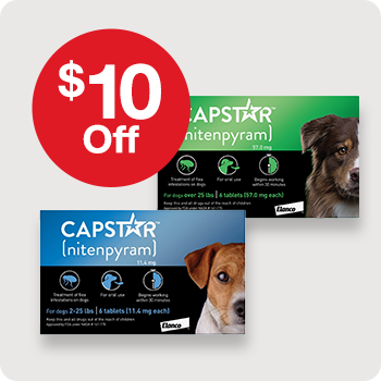 $10 Off Capstar Oral Flea Treatment