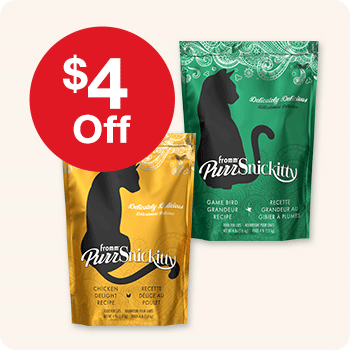 $4 Off Fromm Purrsnickitty Cat Food 4 lb. bags