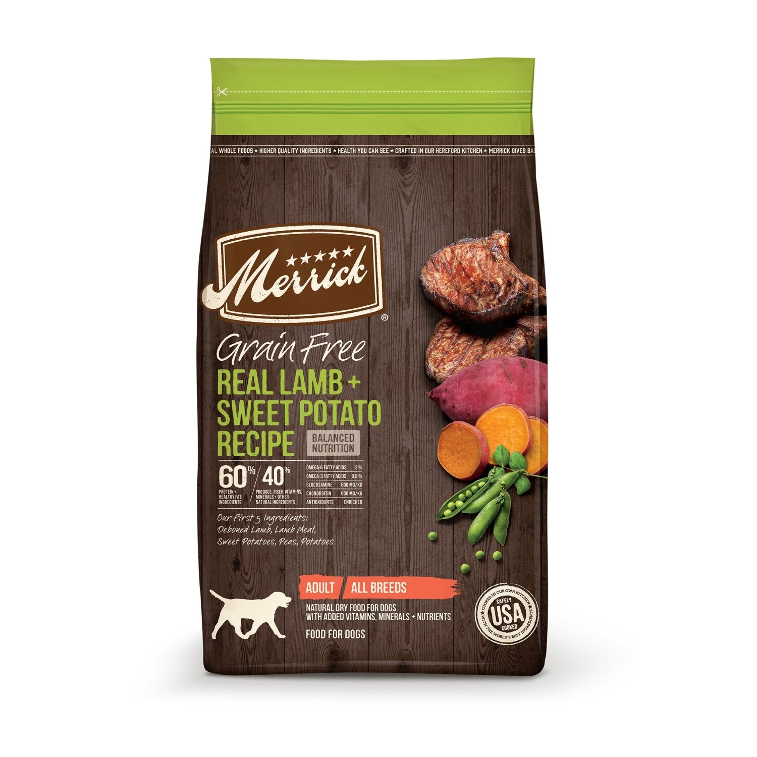 Merrick Grain Free Real Lamb + Sweet Potato Recipe Dog Food