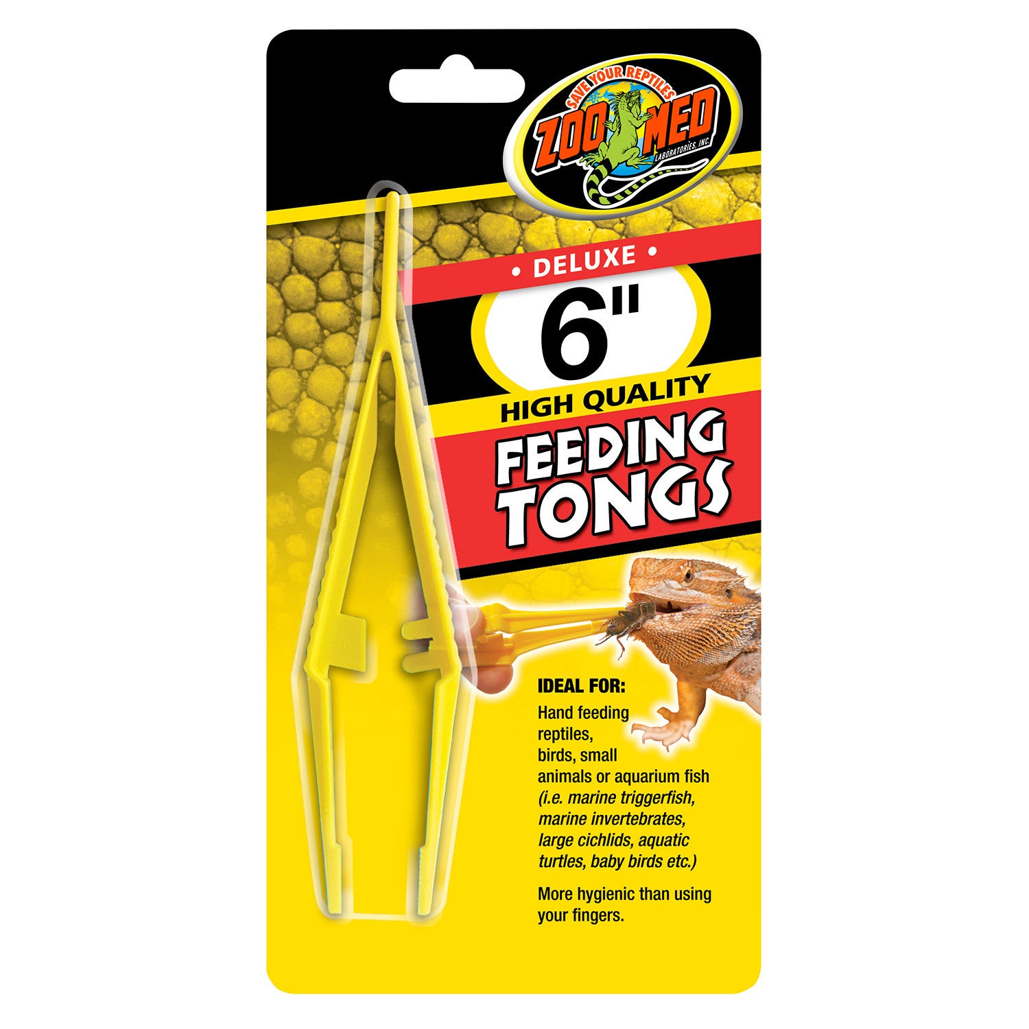 Zoo Med Deluxe 6 High Quality Feeding Tongs For Reptiles