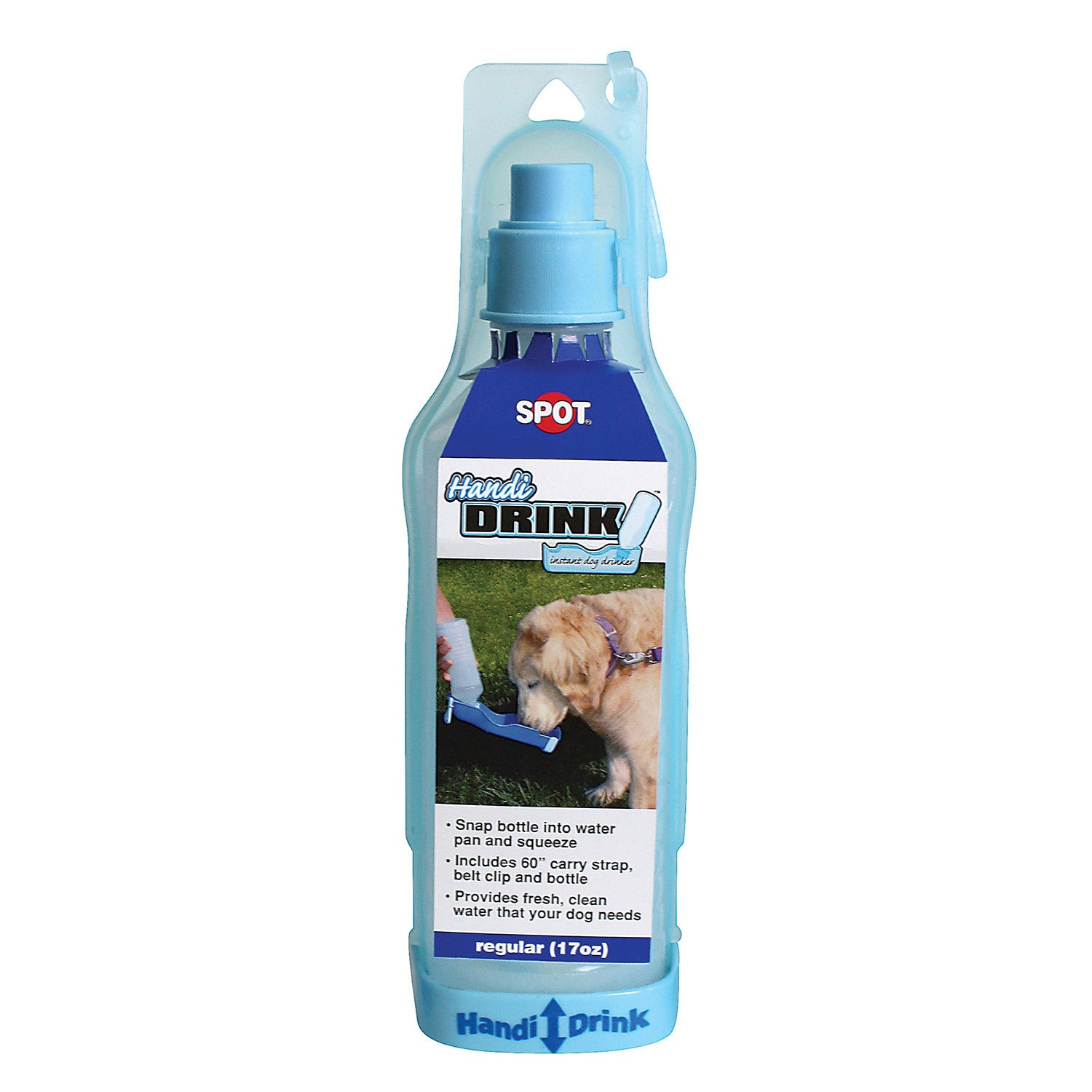 Spot Handi-Drink Instant Dog Drinker Dog Water Bottle For Travel, Assorted Colors