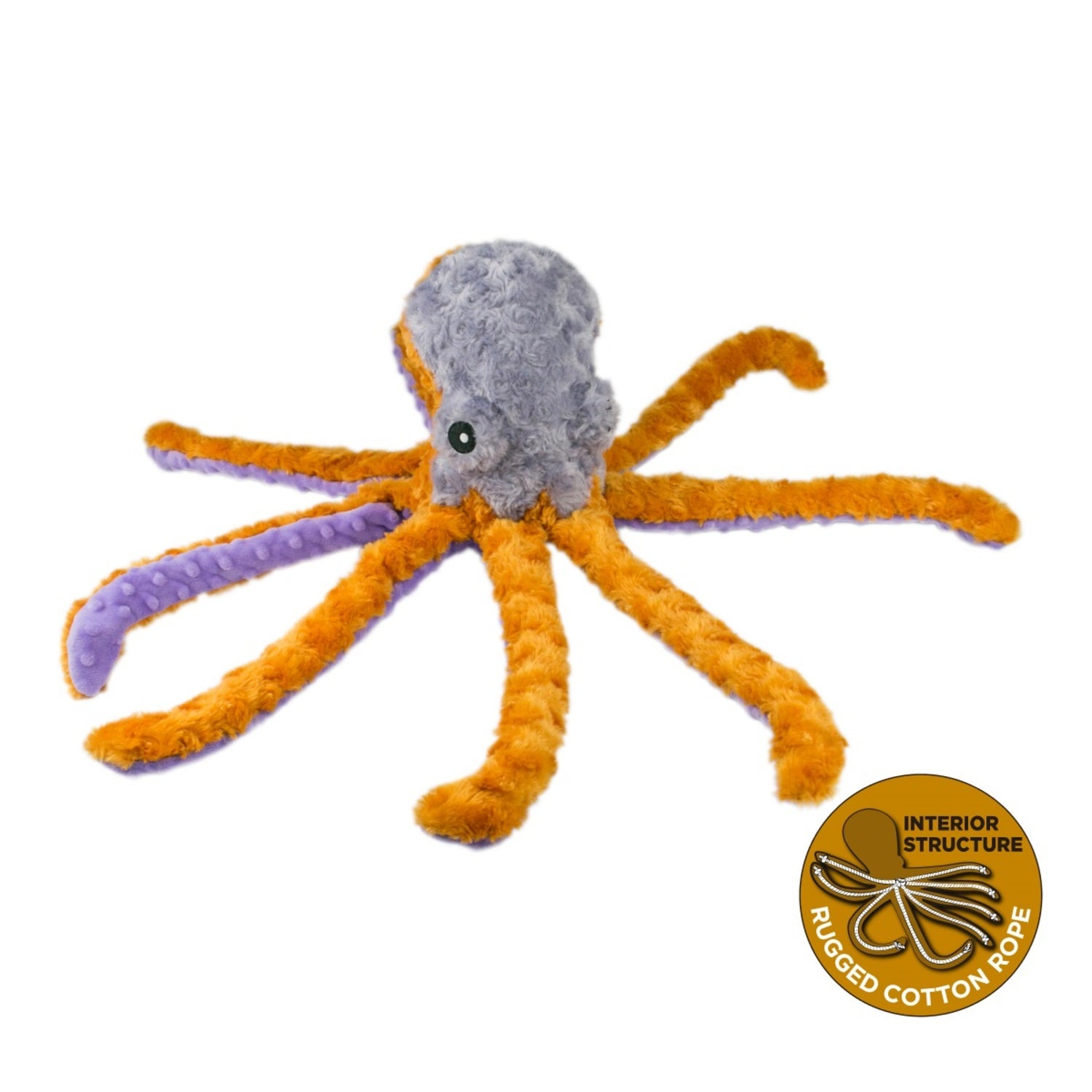 Tall Tails Octopus With Squeaker Plush Dog Toy, 14