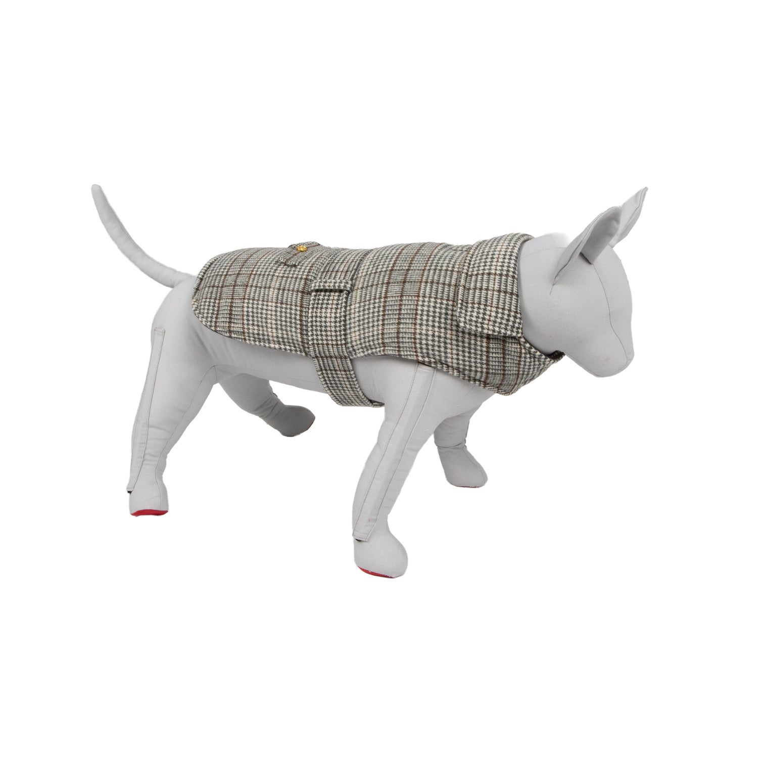 Simply Dog Brown Belted Dog Jacket, Large