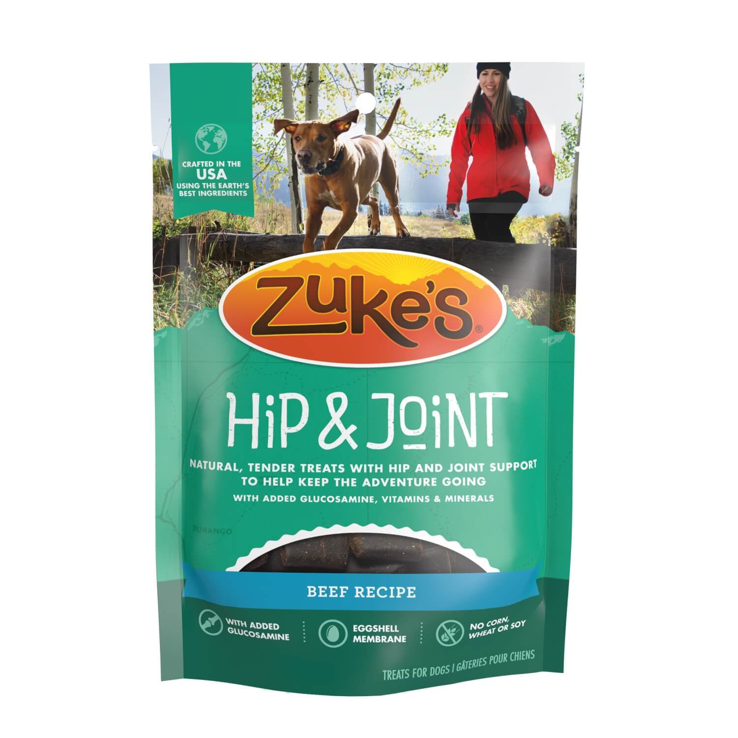 Zuke's Hip & Joint Soft & Chewy Dog Treats, Beef Recipe