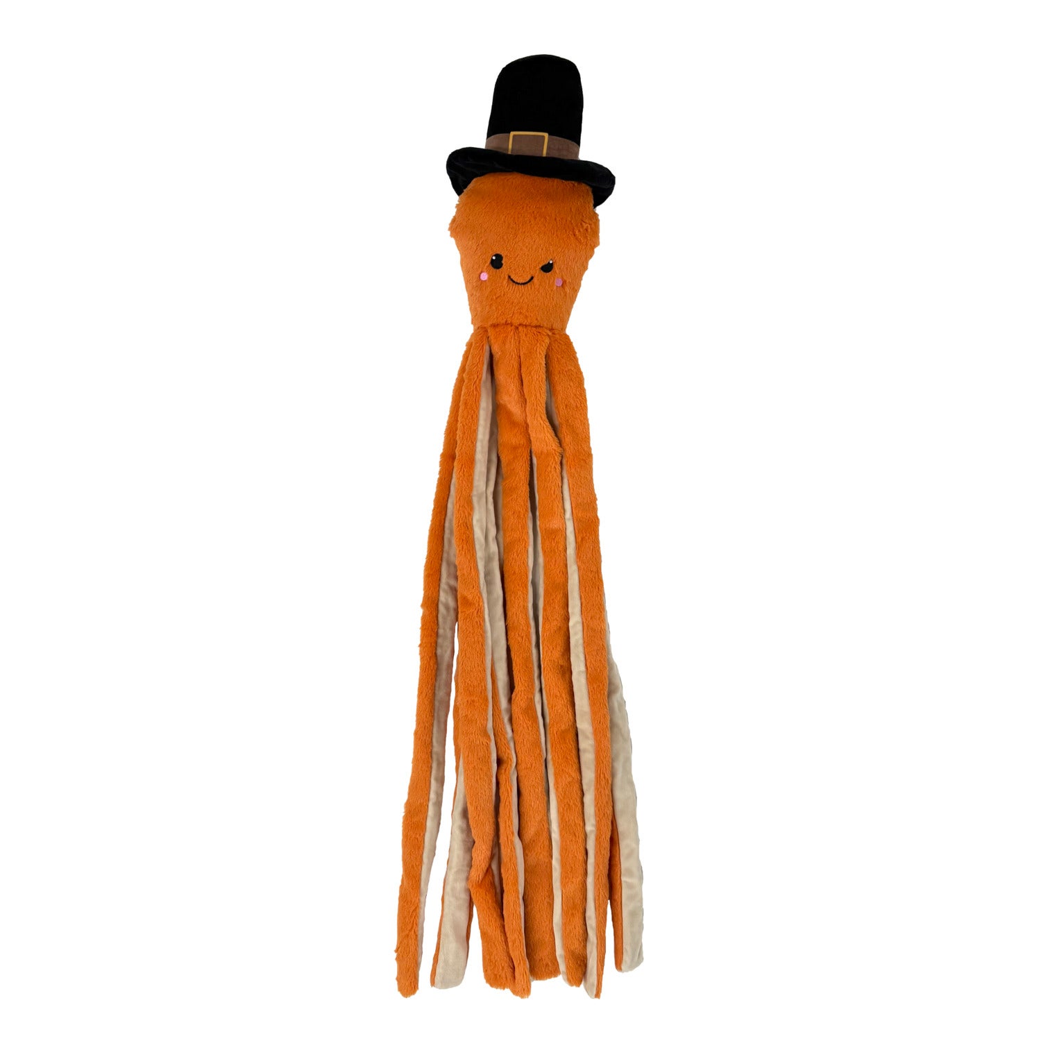 #Bff Fall Orange Plush Crinkle Legs Octopus Dog Toy, 12