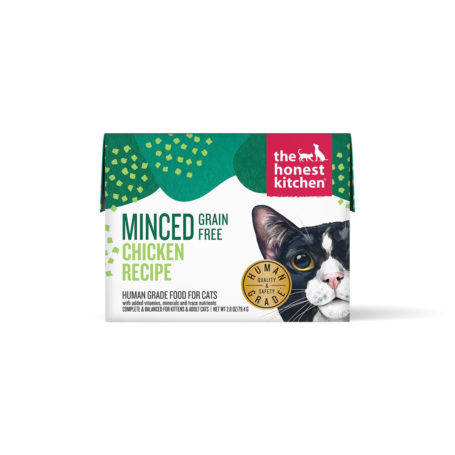The Honest Kitchen Minced Grain-Free Chicken Recipe In A Bone Broth Gravy Wet Cat Food, 2.8-Oz
