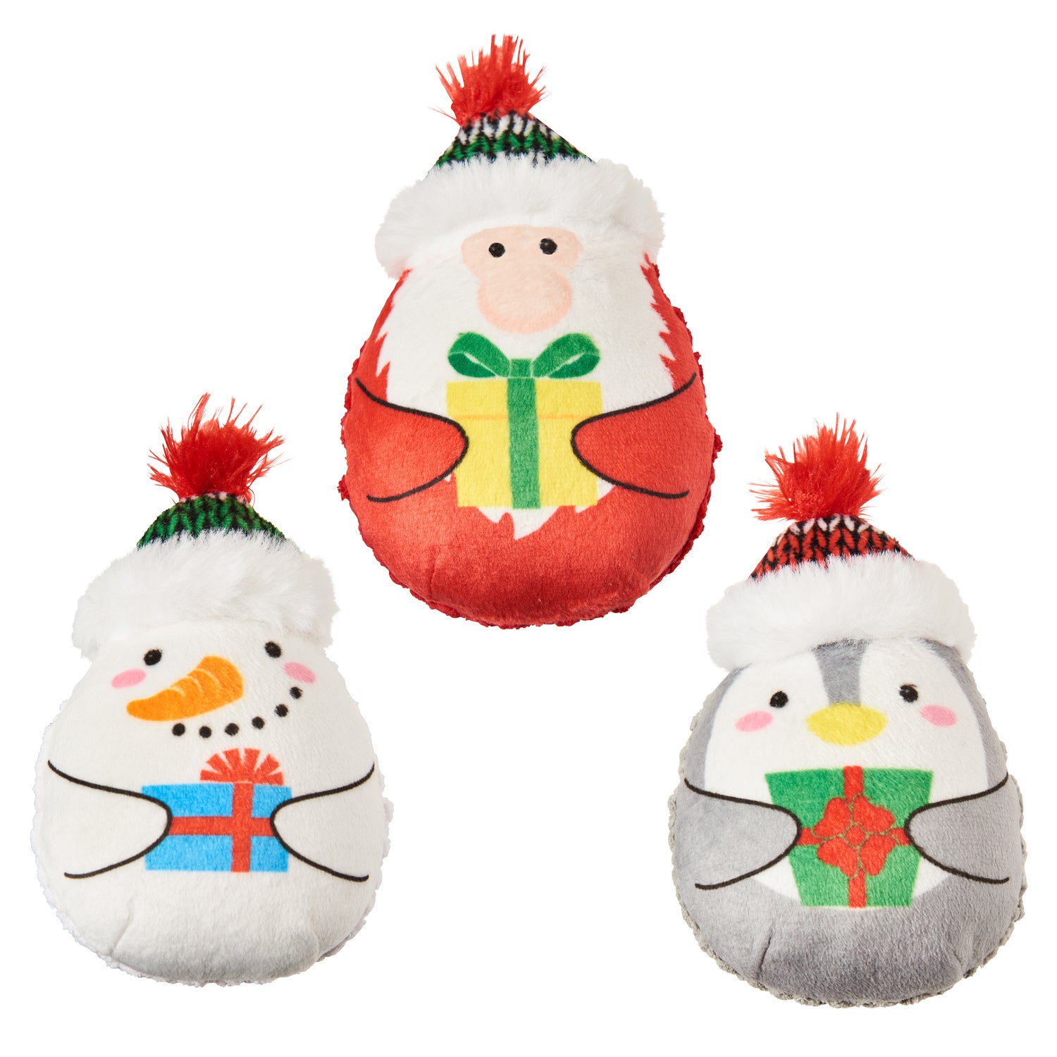 Spot Holiday Trio Catnip Plush Cat Toys, 4, Assorted