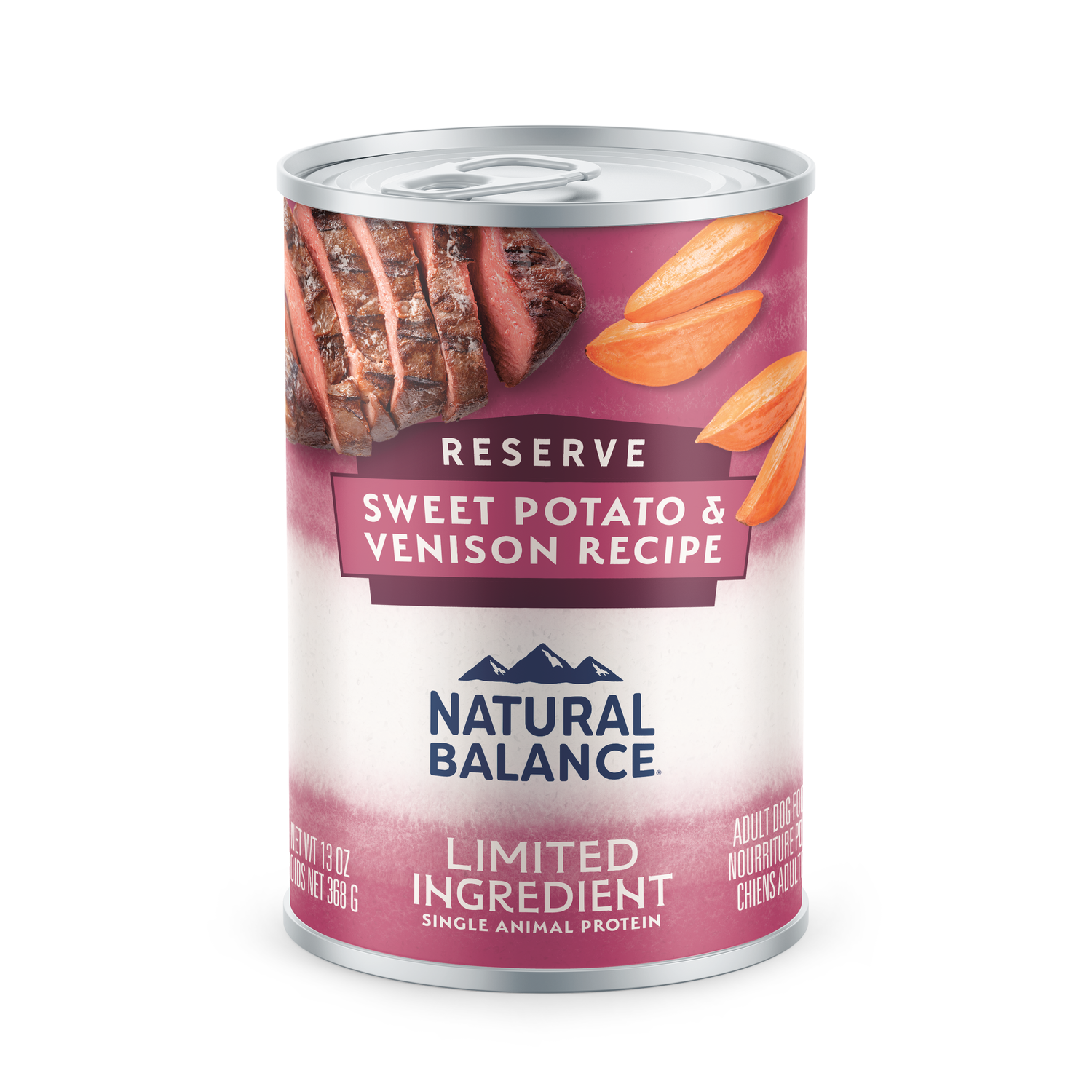 Natural Balance Limited Ingredient Sweet Potato & Venison Recipe Adult Wet Dog Food, 13-Oz