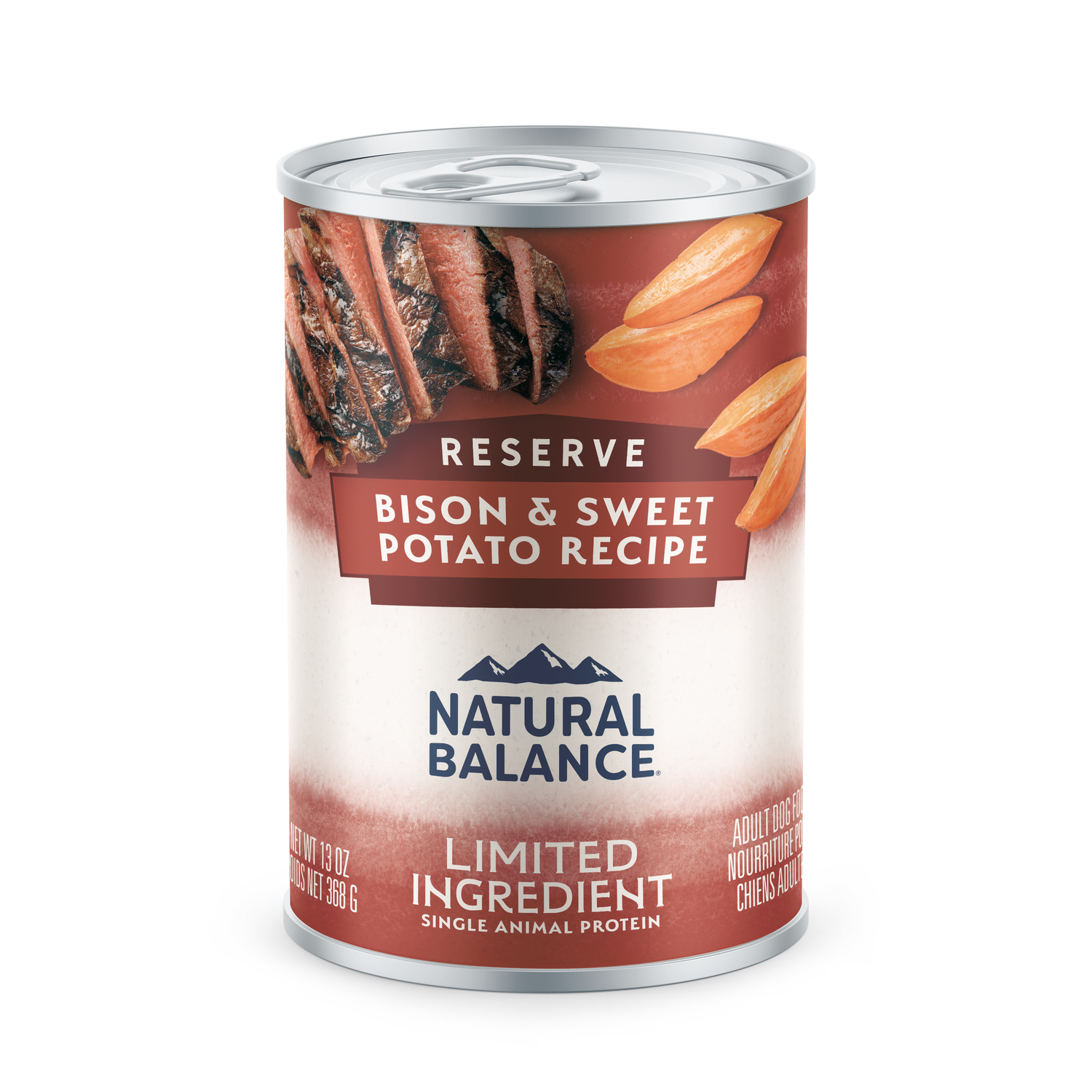 Natural Balance Limited Ingredient Bison & Sweet Potato Recipe Adult Wet Dog Food, 13-Oz Pack Of 12