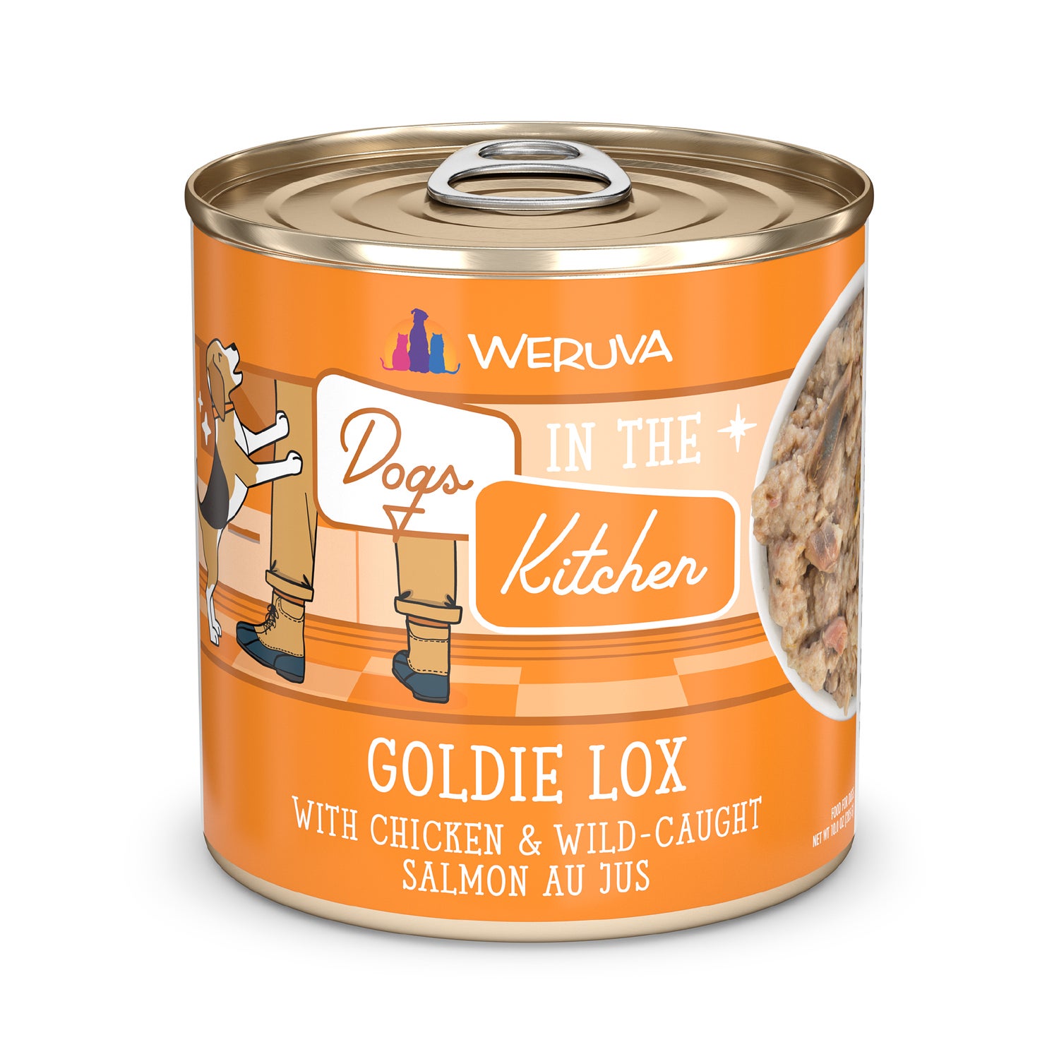 Weruva Dogs In The Kitchen Wet Dog Food, Goldie Lox - With Chicken & Wild Caught Salmon, 2.8-Oz Pack Of 12
