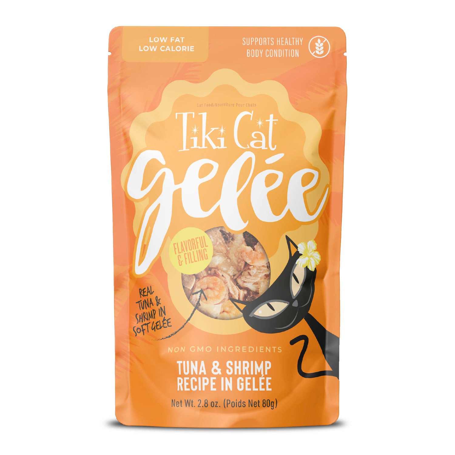 Tiki Cat Gelee Wet Cat Food, Tuna & Shrimp, 2.8 Oz. Pouch