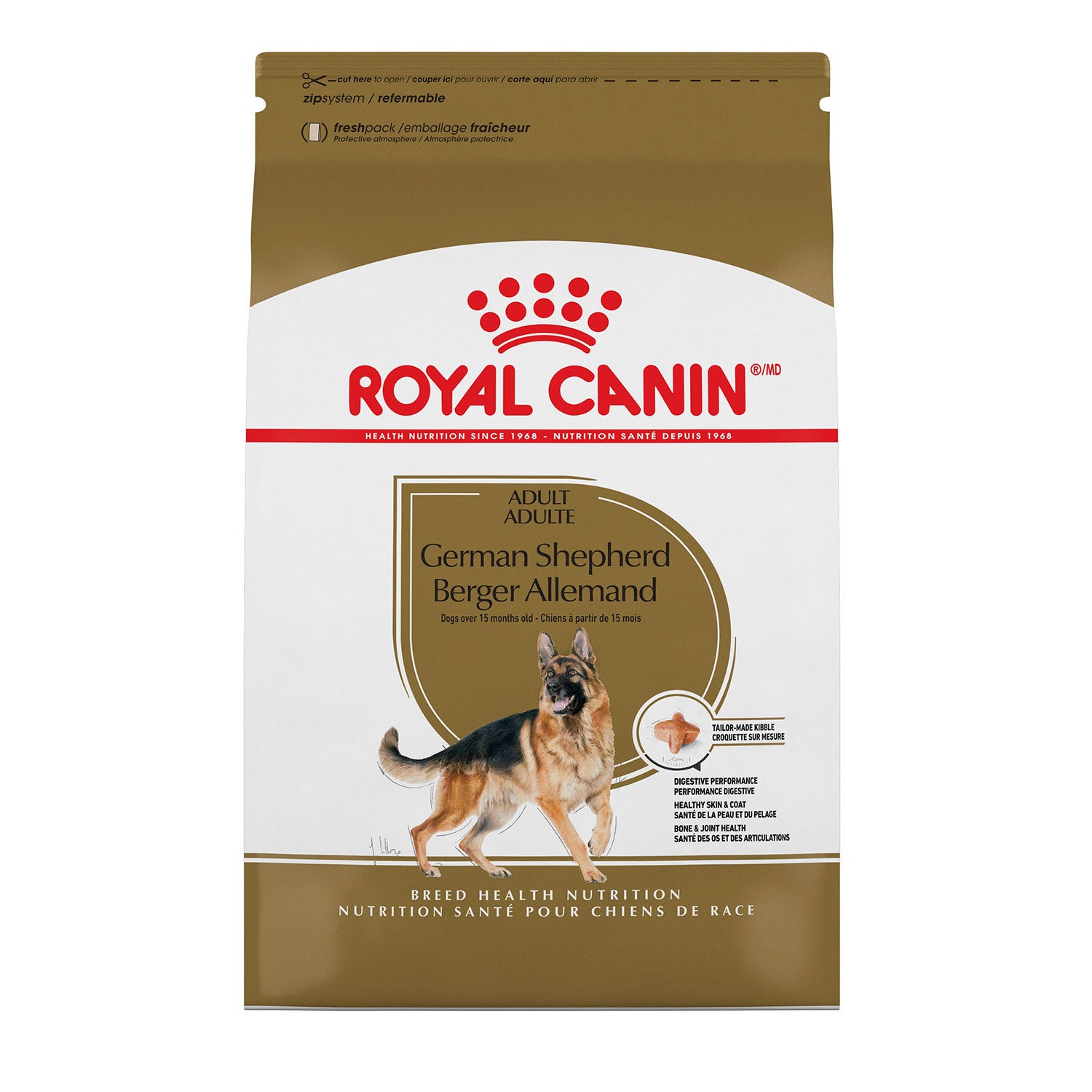 Royal Canin Breed Health Nutrition German Shepherd Adult Dry Dog Food, 30 Lbs