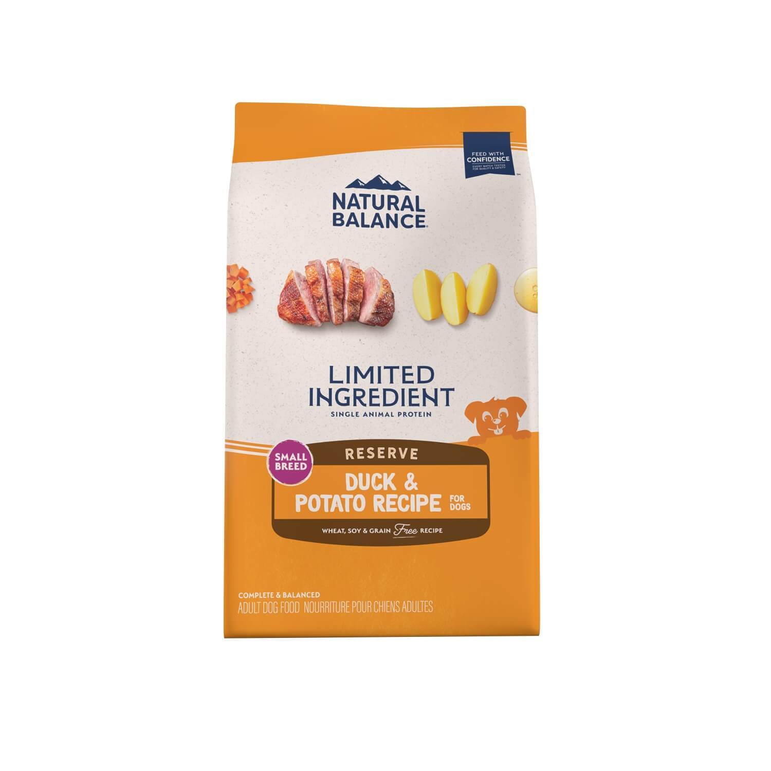 Natural Balance Limited Ingredient Small Breed Adult Grain Free Duck And Potato Recipe Dry Dog Food