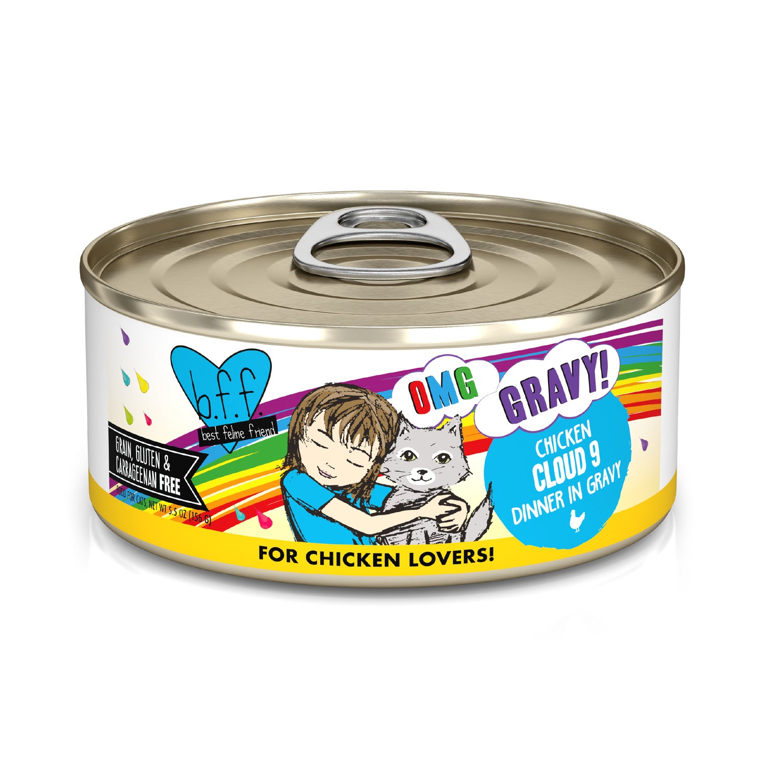 Weruva Bff Omg Gravy Chicken Cloud 9 Wet Cat Food, 2.8-Oz Can Pack Of 12