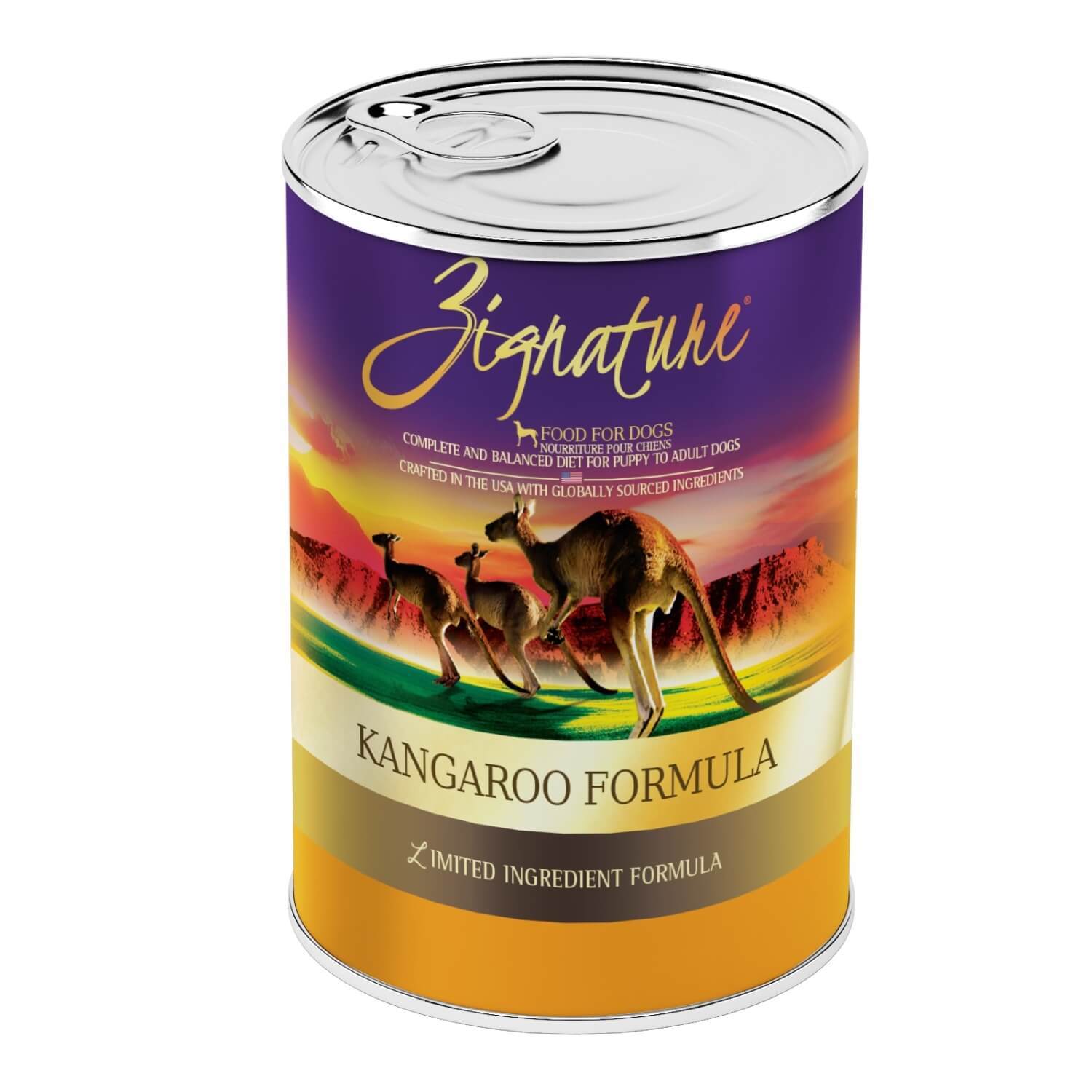Zignature Kangaroo Formula Limited Ingredient Wet Dog Food, 13Oz