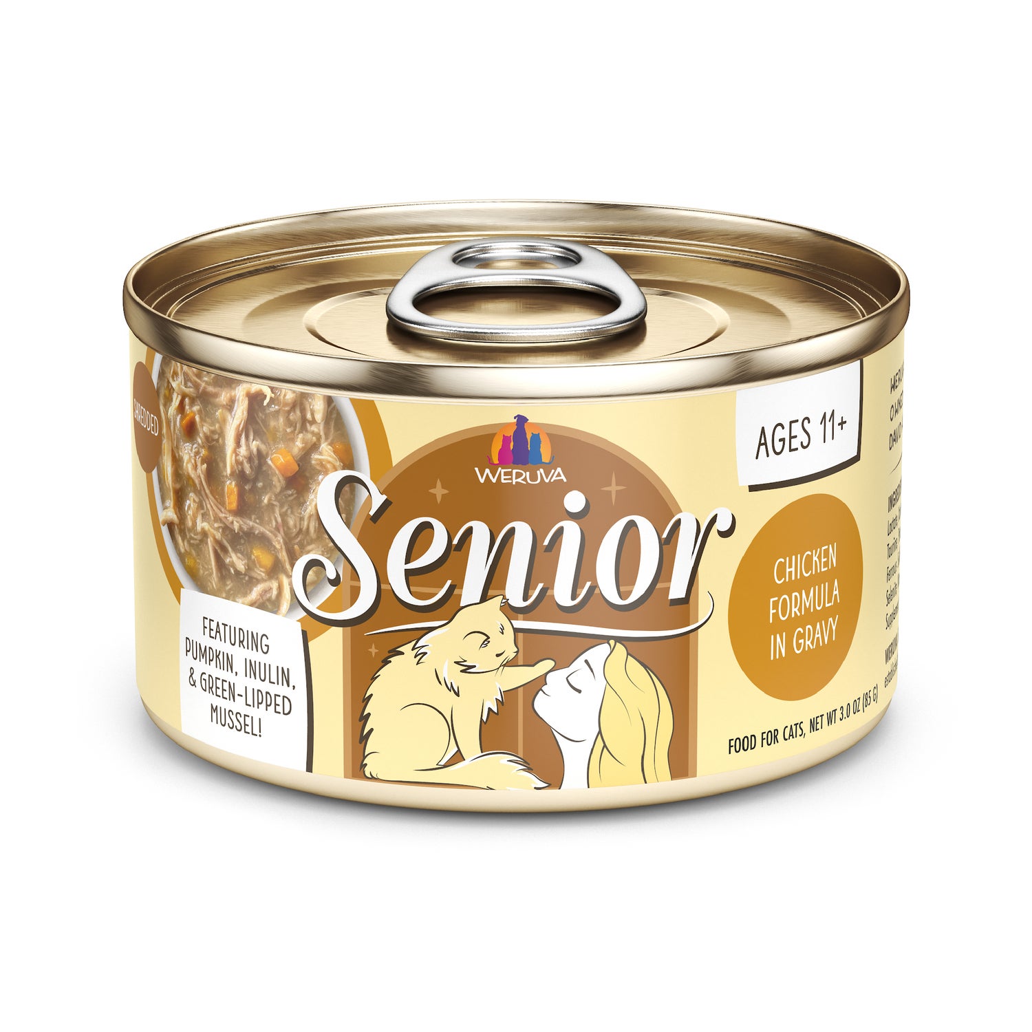 Weruva Cat Senior Chicken Formula In Gravy Wet Cat Food, 3-Oz Can