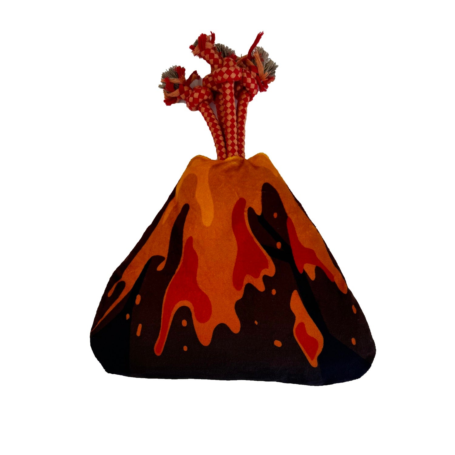 #Bff Wild World Volcano Squeak Crinkle Tug Dog Toy