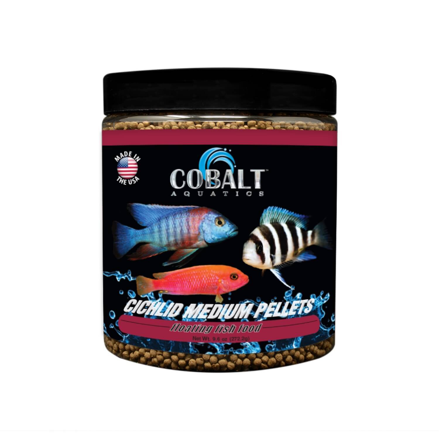 Cobalt Cichlid Medium Pellets Floating Fish Food