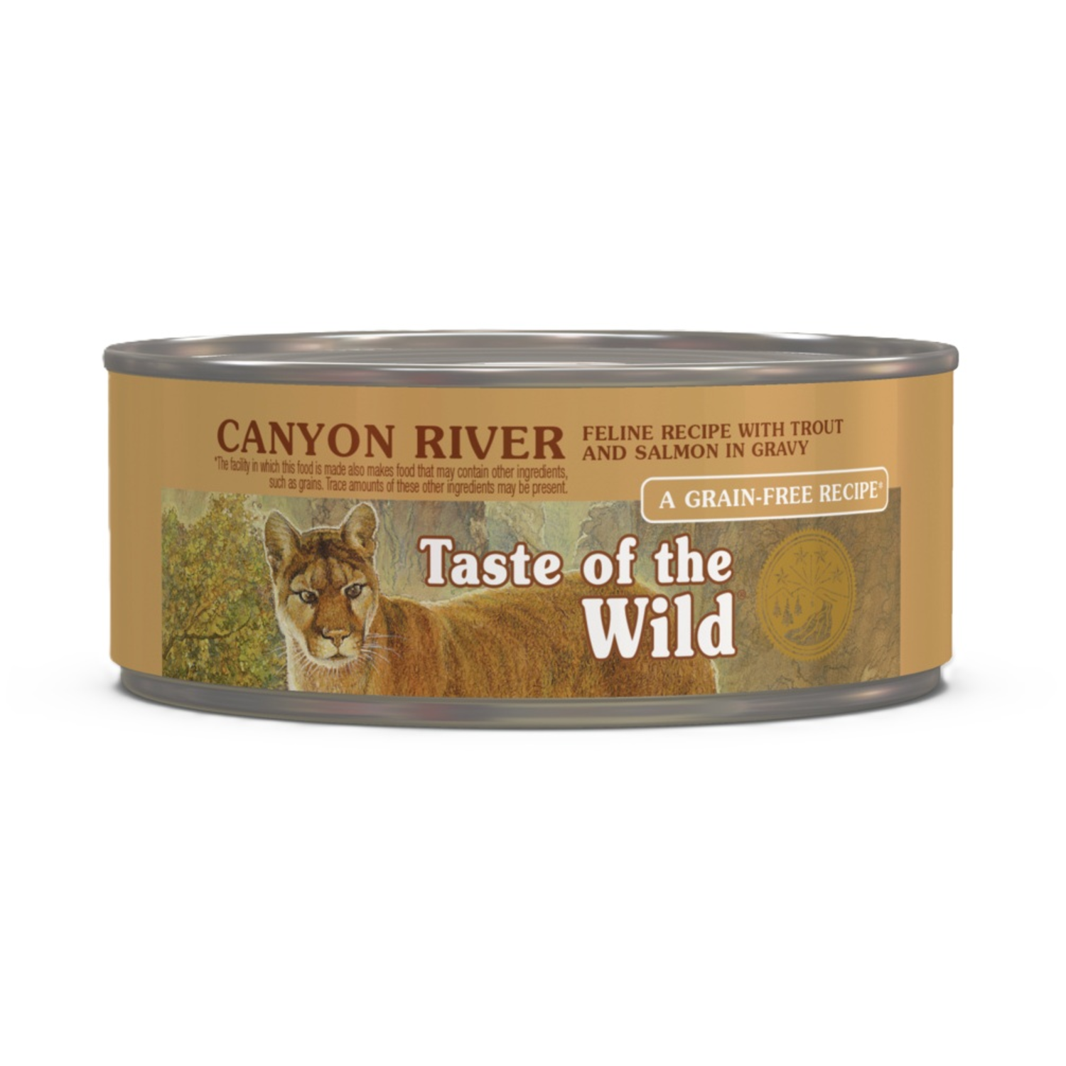Taste Of The Wild Canyon River Wet Cat Food, Feline Recipe With Trout And Salmon In Gravy, 3-Oz Can