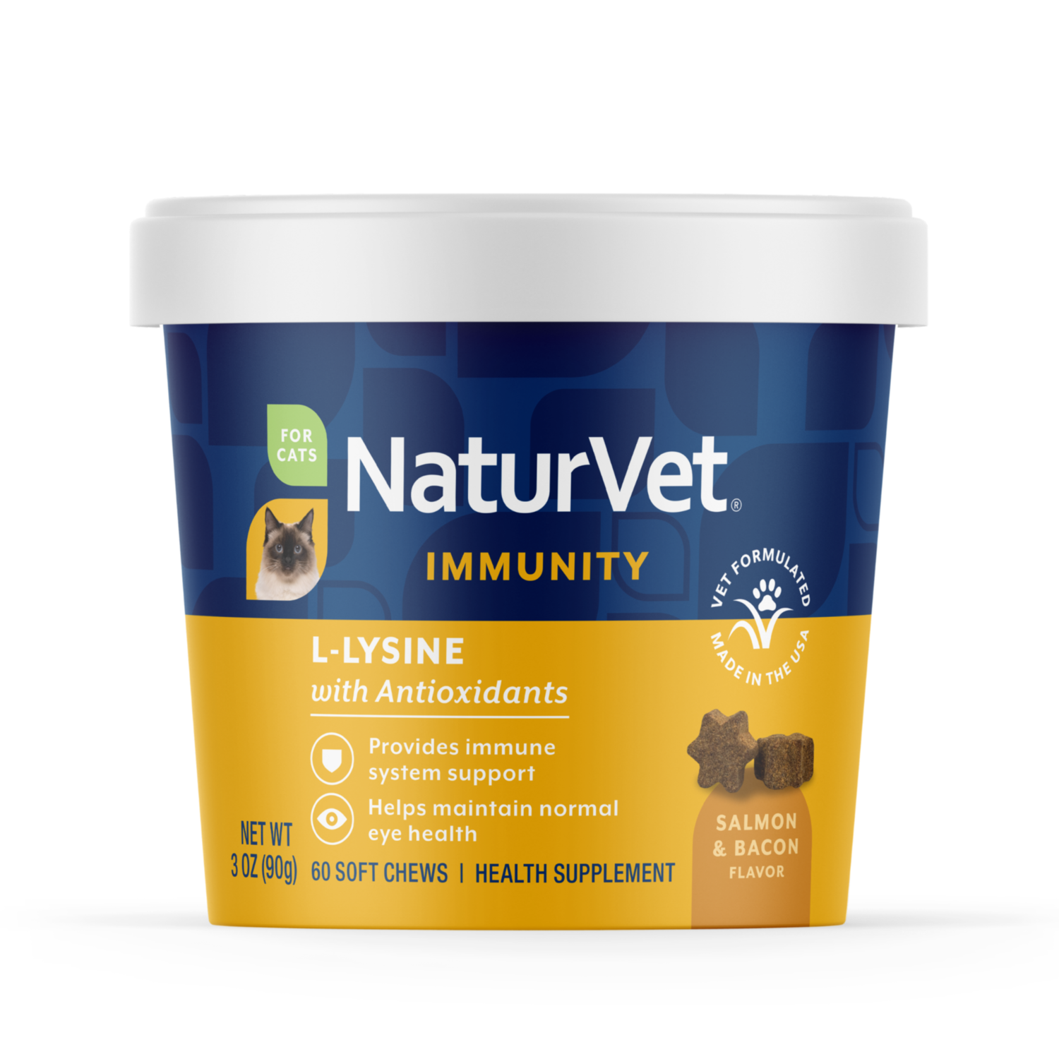 Naturvet L-Lysine Immune Support Plus Antioxidants Cat Soft Chew Supplement