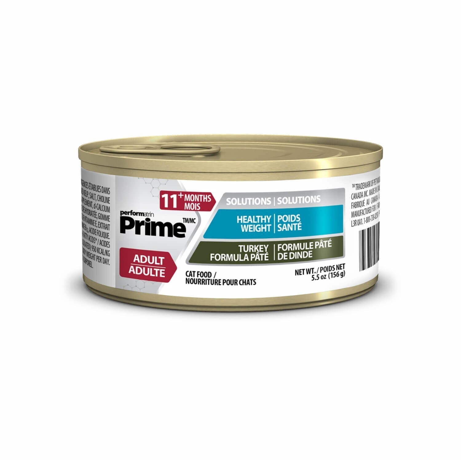 Performatrin Prime Healthy Weight Solutions Turkey Pate Formula Wet Cat Food, 5.5-Oz Can