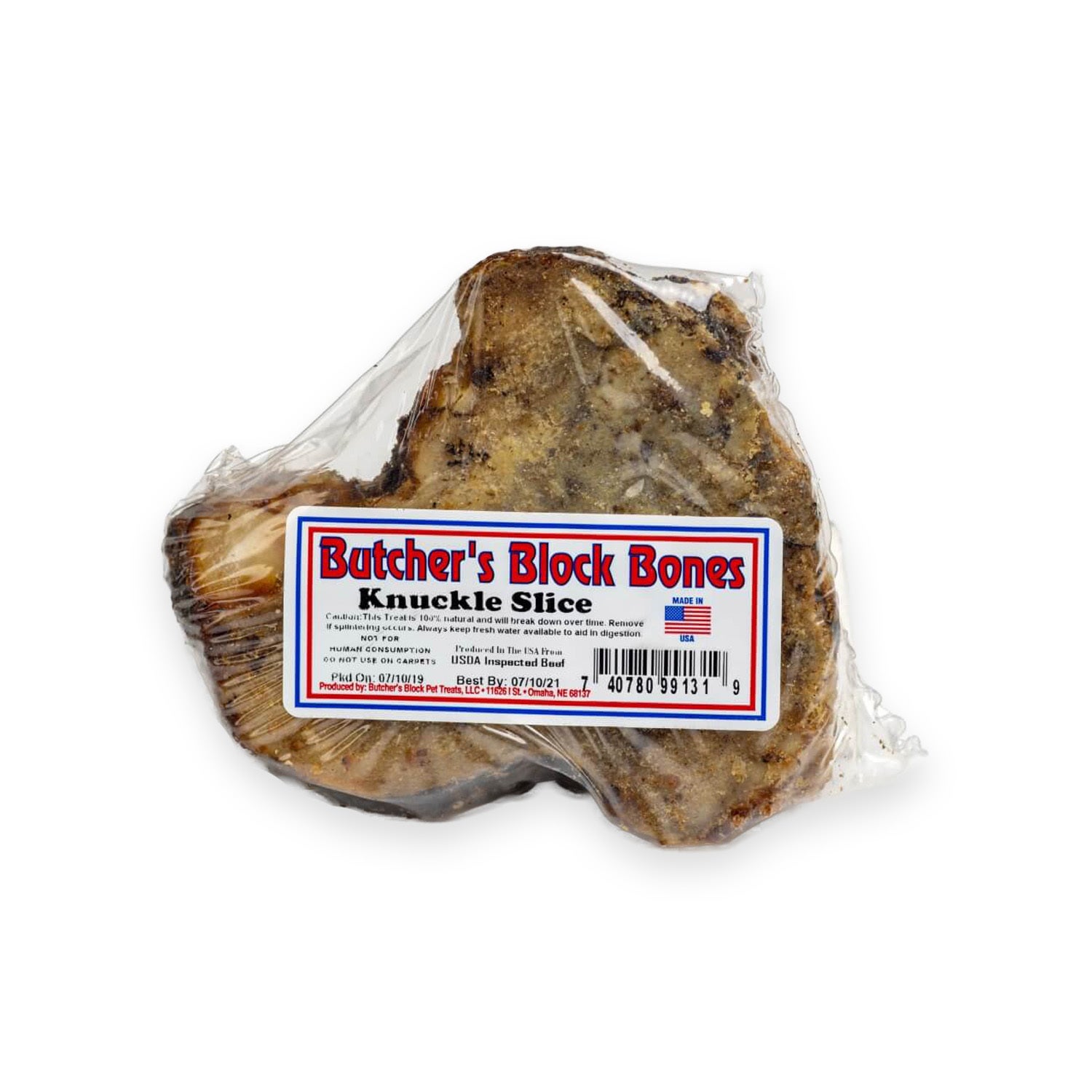 Butcher's Block Bones Knuckle Slice Dog Treat, 4 - 5 Inches