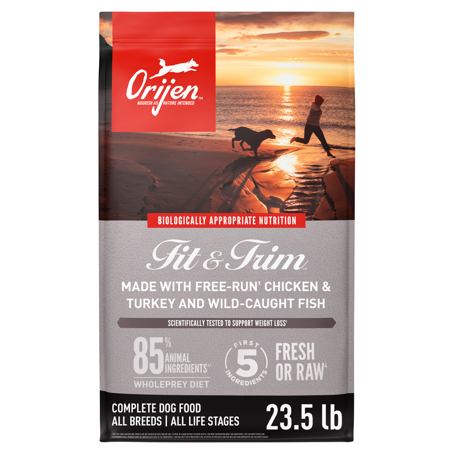 Orijen Fit & Trim Grain-Free High-Protein Dry Dog Food, 23.5-Lb Bag