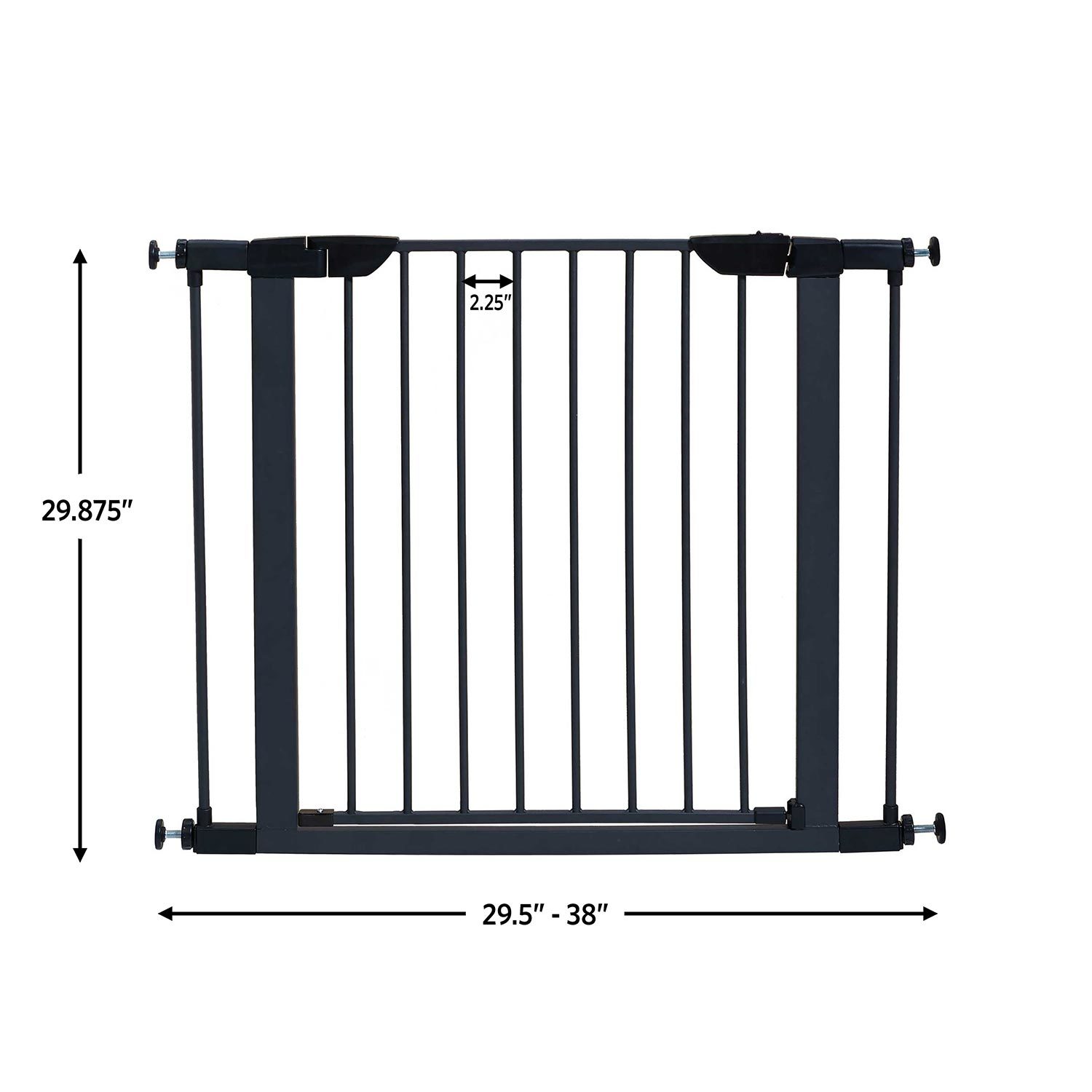Midwest Steel Pet Gate, 29 High, Black