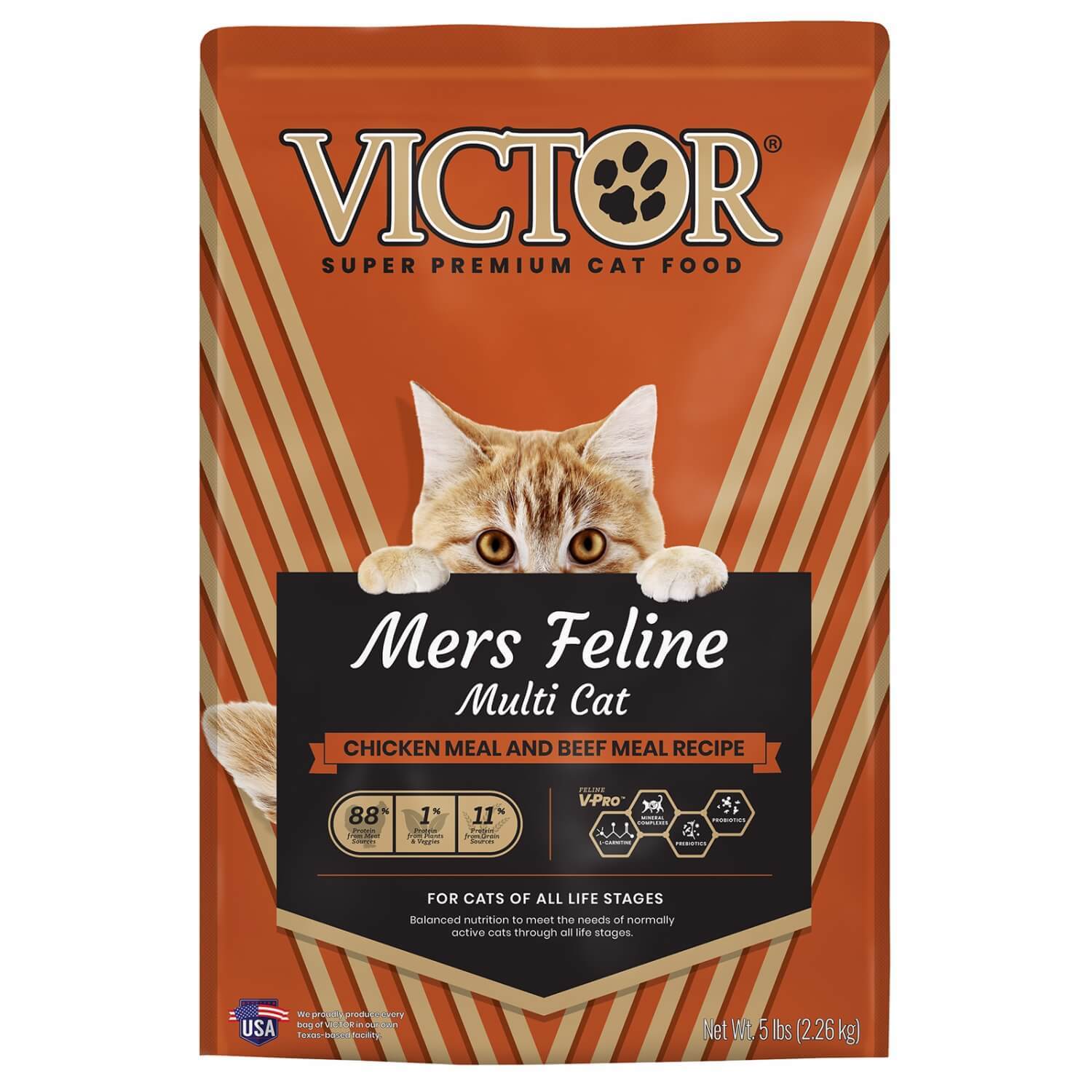 Victor Mers Feline Chicken Meal & Beef Meal Recipe Dry Cat Food