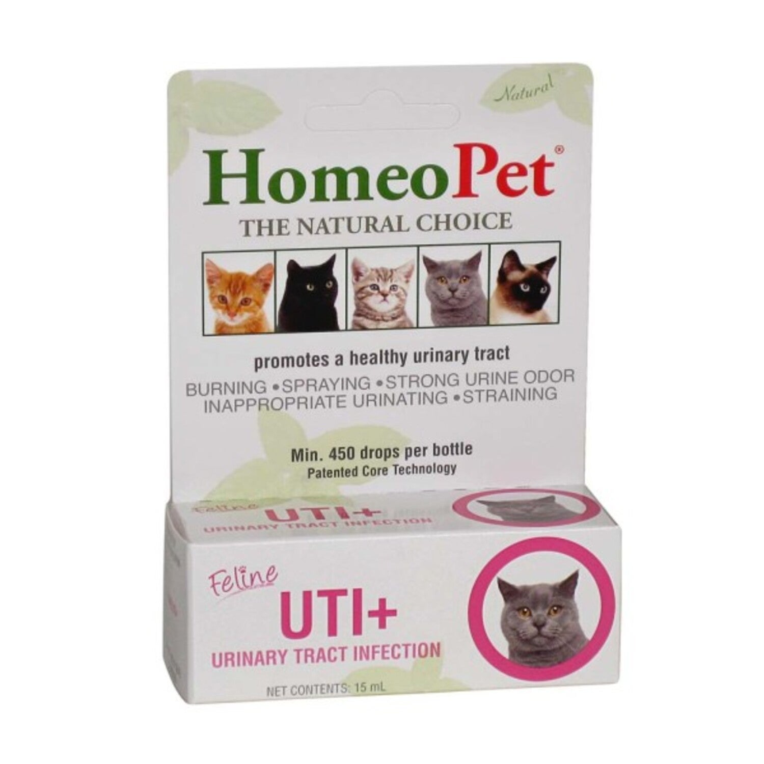 Homeopet Feline Uti Plus Cat Urinary Care Relief, 15Ml