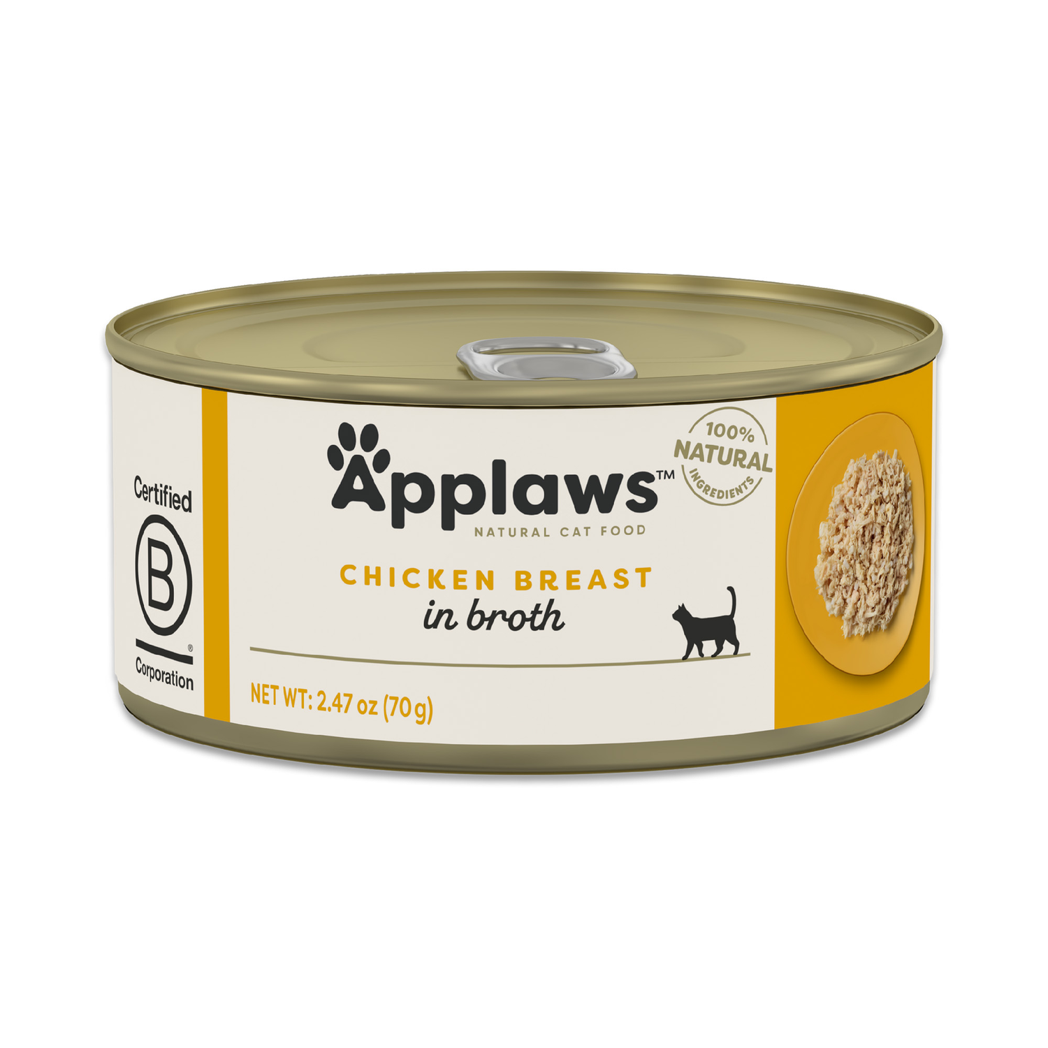 Applaws Chicken Breast In Broth Natural Adult Wet Cat Food, 2.47-Oz Pack Of 24