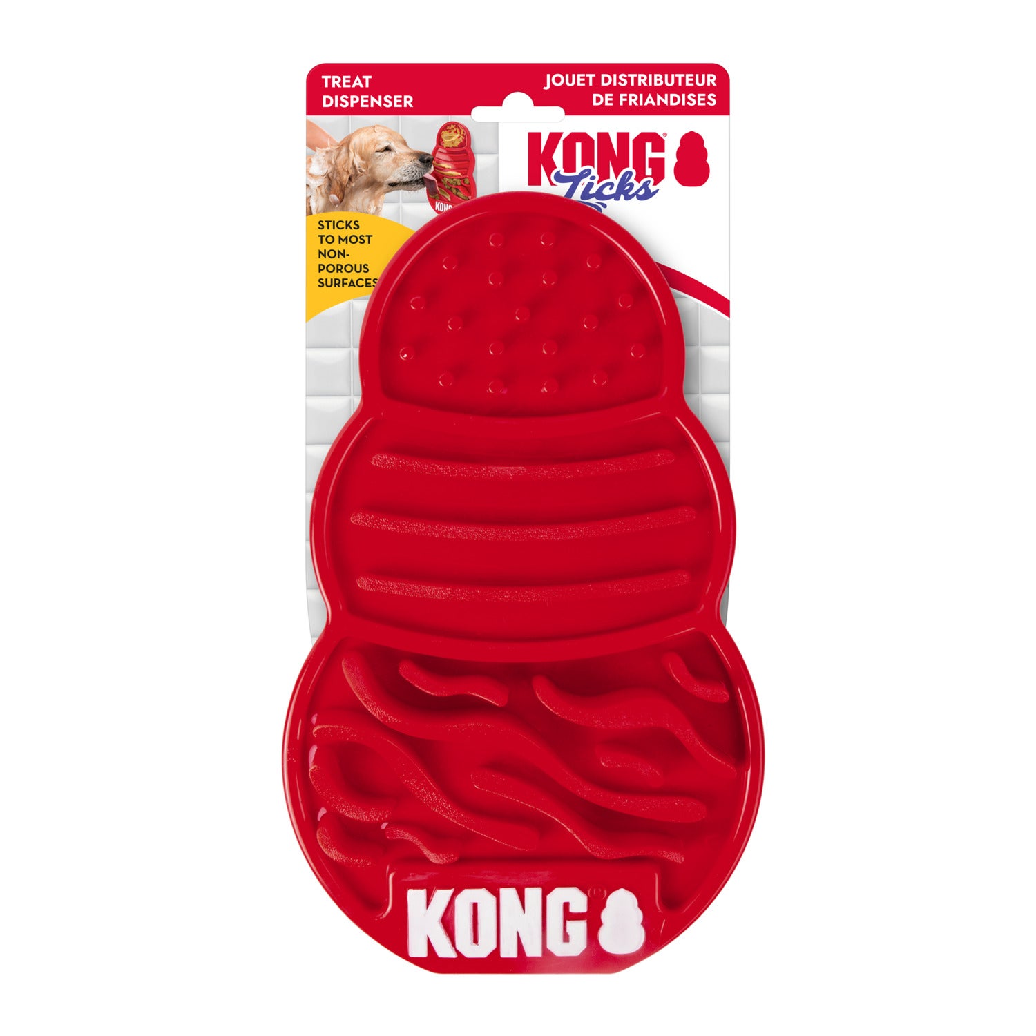 Kong Licks Lick Mat Dog Toy, Red