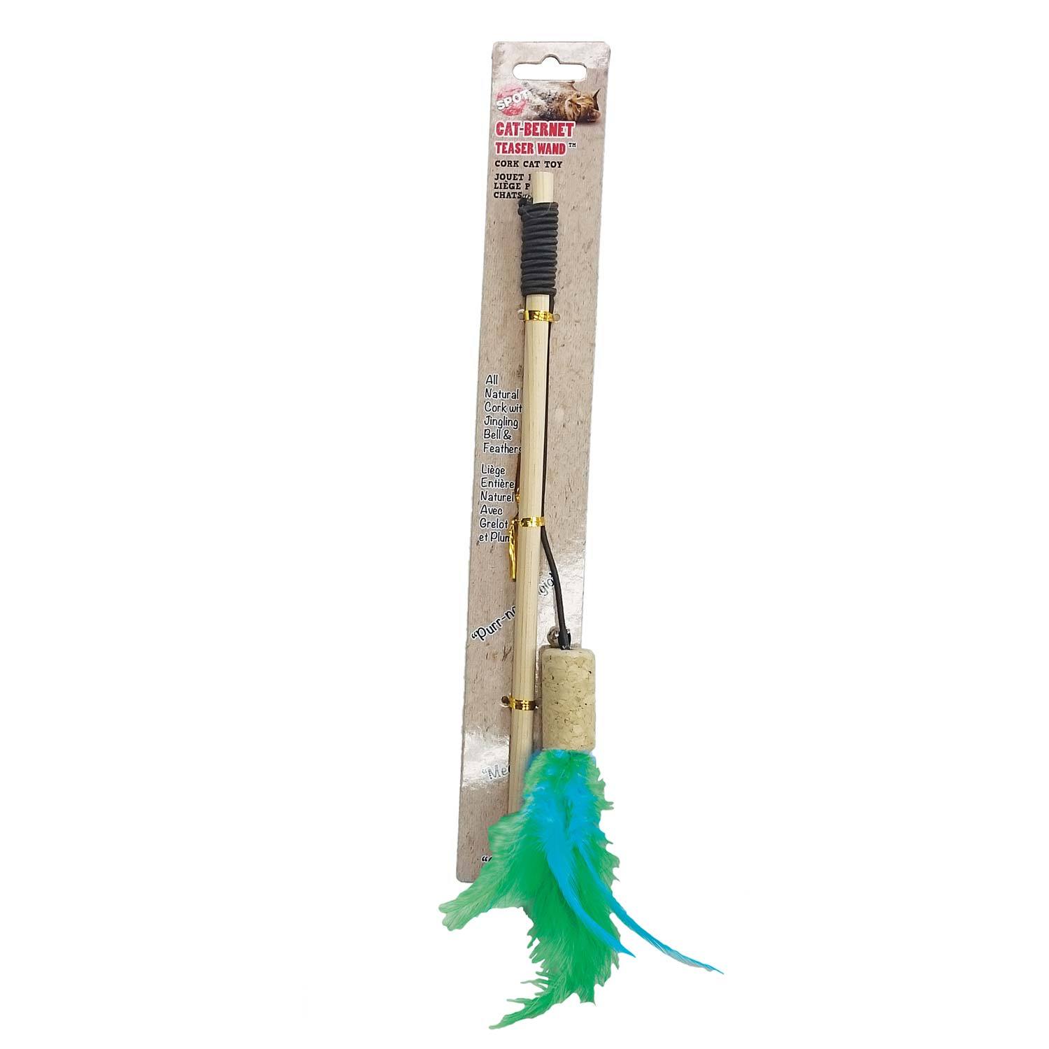 Spot Cat-Bernet Cork Teaser Wand Cat Toy