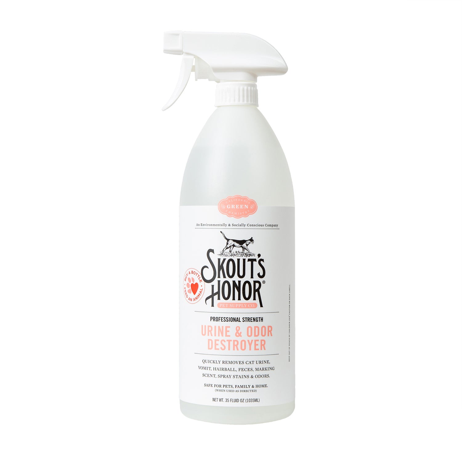 Skout's Honor Professional Strength Cat Urine And Odor Destroyer, 35-Fl-Oz