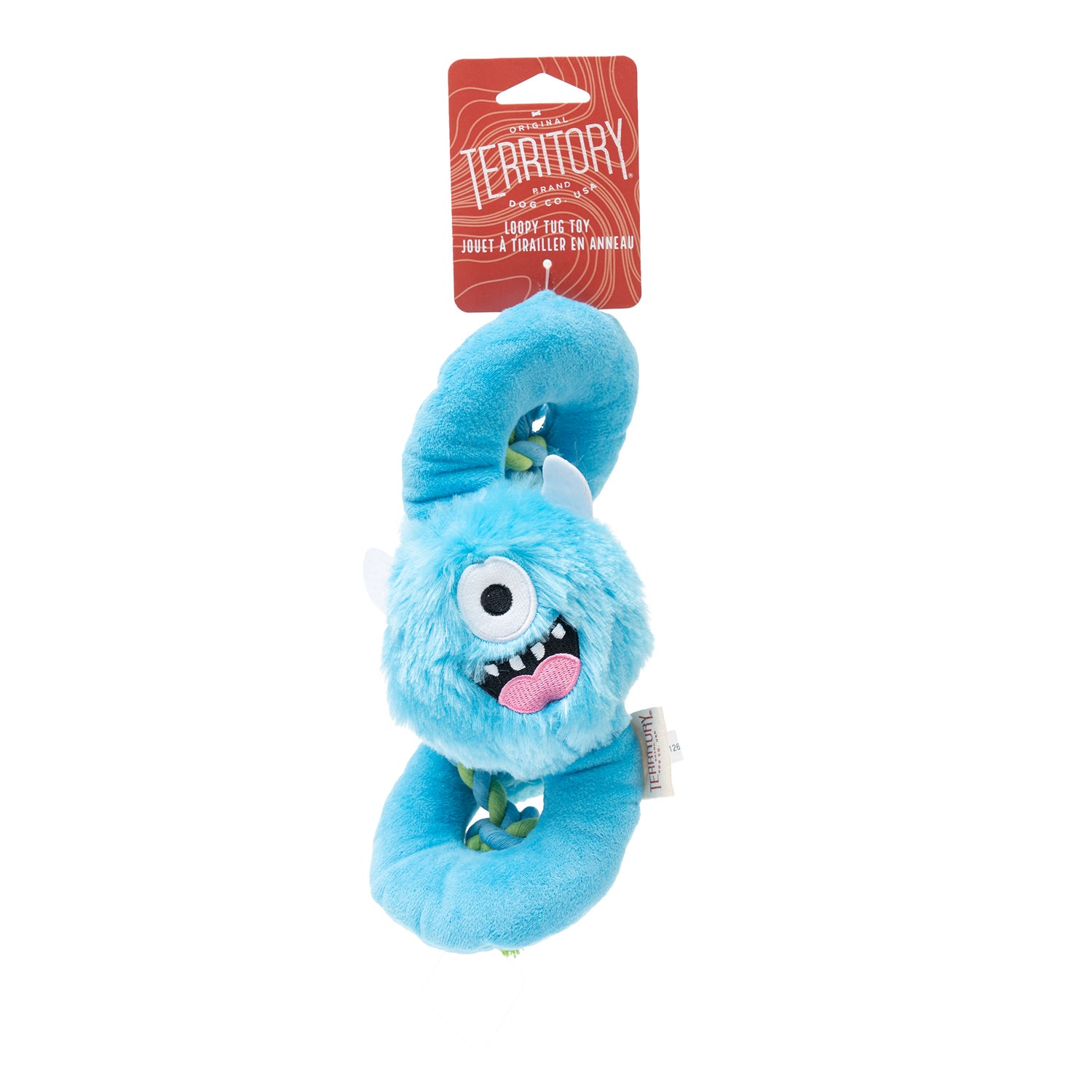 Territory Monster Loopy Squeak & Tug Plush Dog Toy, 20