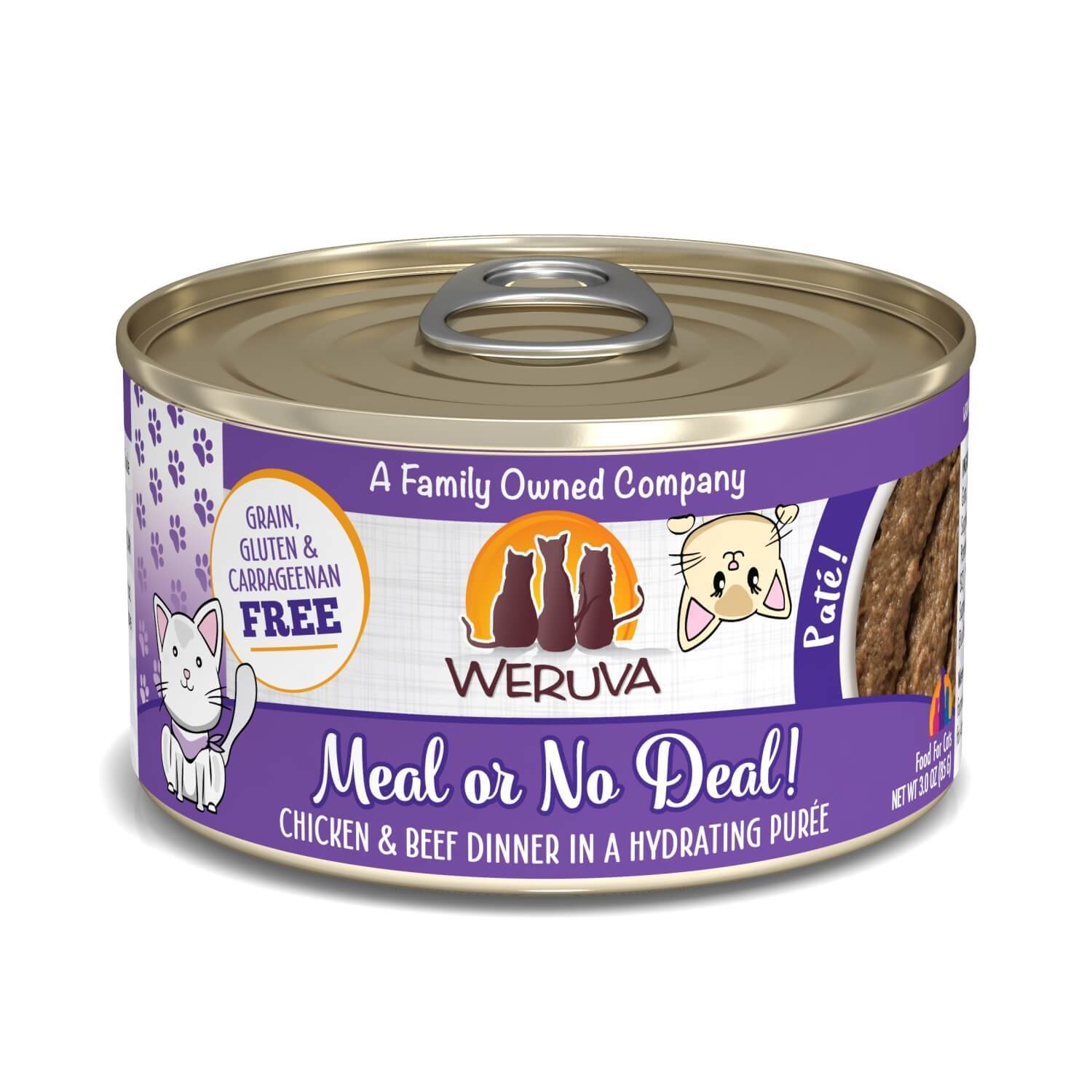 Weruva Classic Cat Paté Meal Or No Deal! With Chicken & Beef Wet Cat Food