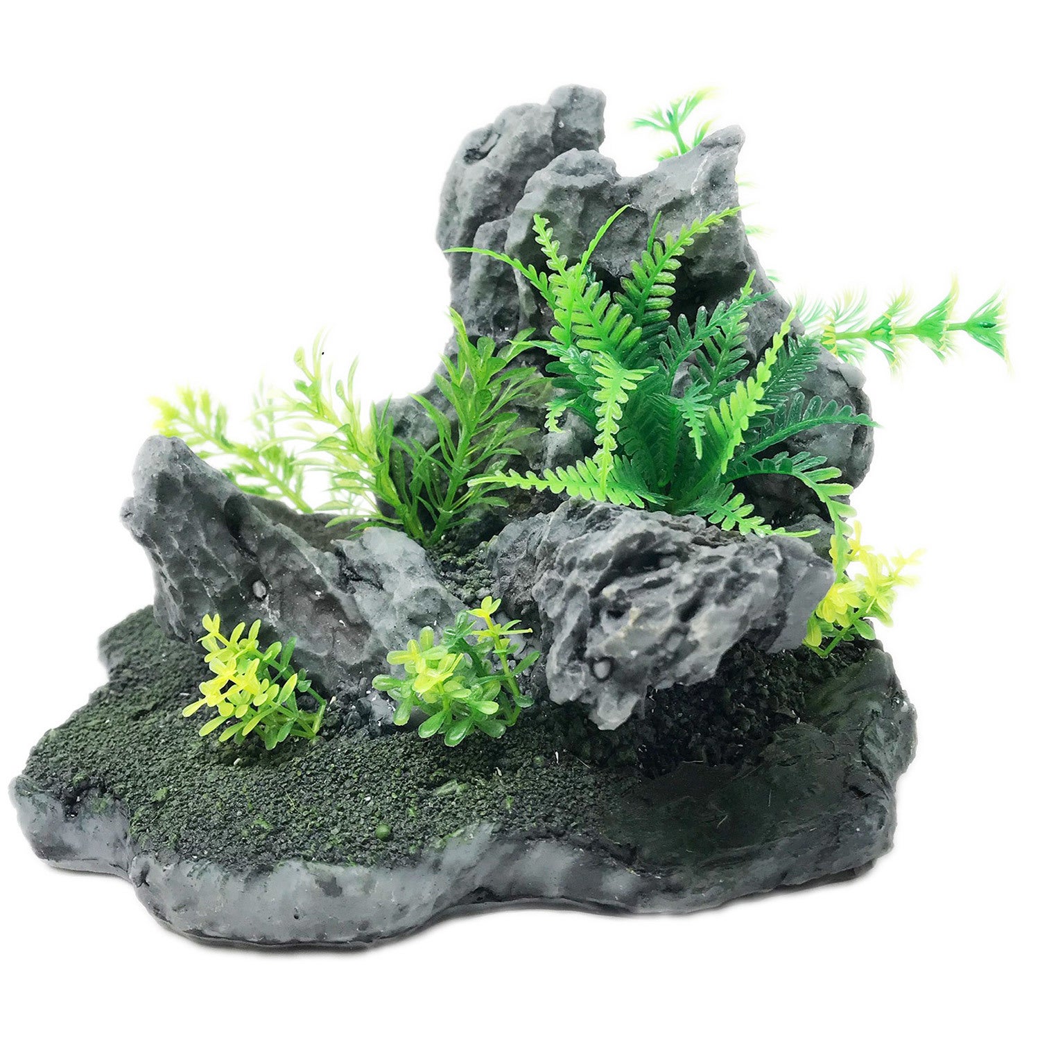 Penn-Plax Grey Rock Scape Aquarium Ornament