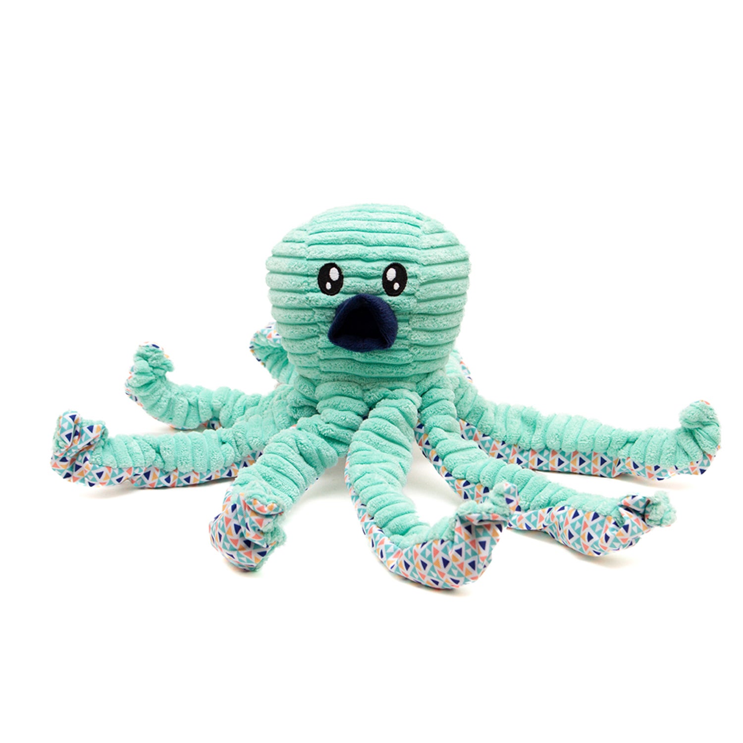 Great & Small Cuddle Me Knot Plush Octopus Squeaky Dog Toy