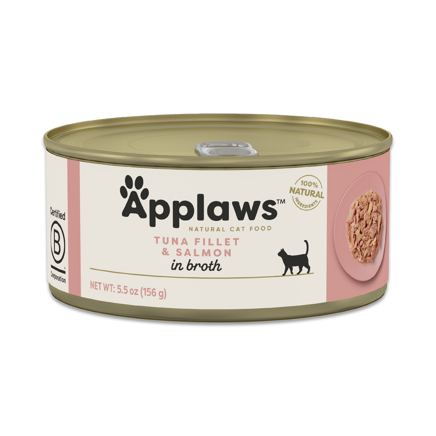 Applaws™ Natural Adult Wet Cat Food, Tuna With Salmon In Broth, 5.5-Oz Pack Of 12
